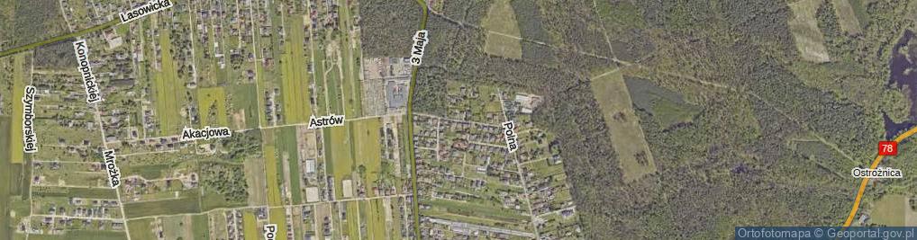 Zdjęcie satelitarne Romantyczna ul.