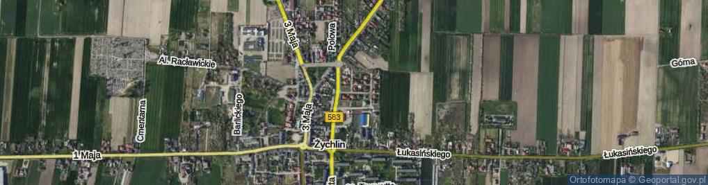 Zdjęcie satelitarne Różana ul.