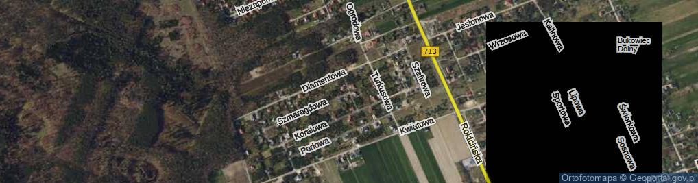 Zdjęcie satelitarne Rubinowa ul.