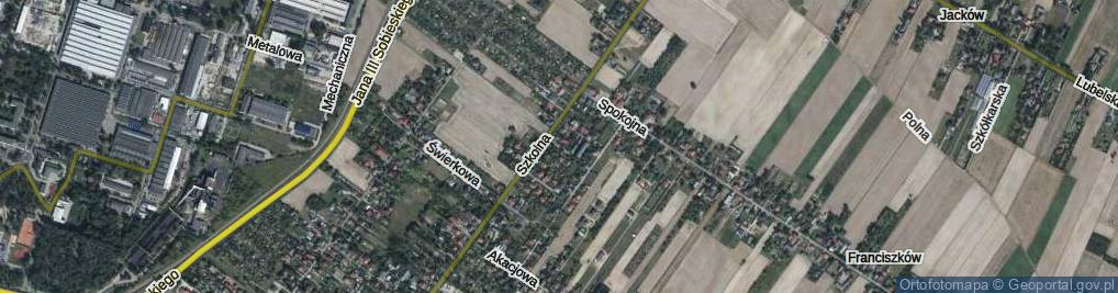 Zdjęcie satelitarne Rumiankowa ul.