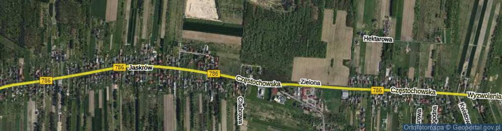 Zdjęcie satelitarne Rumiankowa ul.