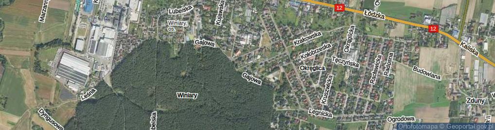 Zdjęcie satelitarne Rubińskiego Jerzego ul.