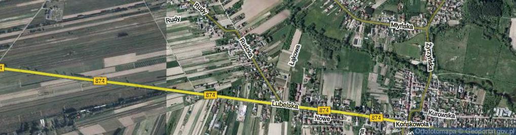 Zdjęcie satelitarne Rudzka ul.