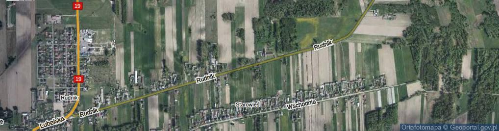 Zdjęcie satelitarne Rudnik ul.