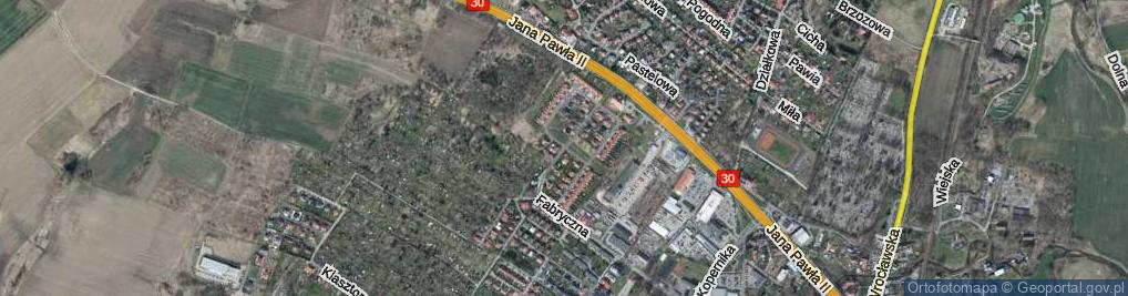 Zdjęcie satelitarne Rubinowa ul.