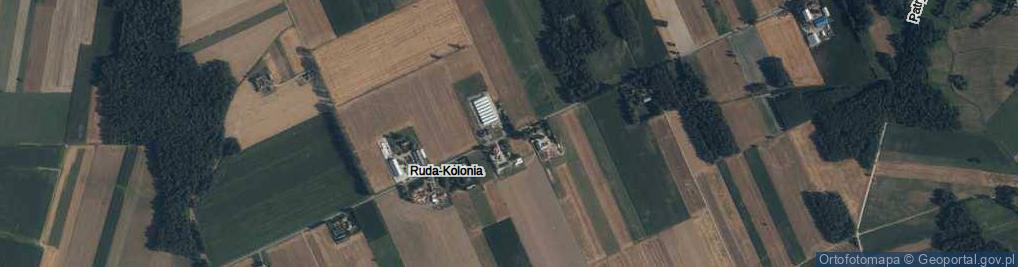 Zdjęcie satelitarne Ruda-Kolonia ul.