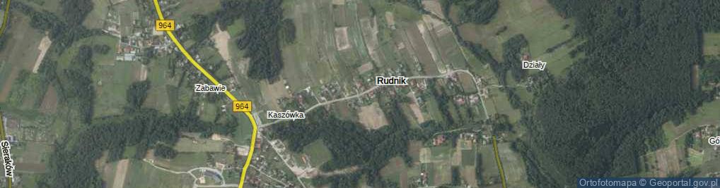 Zdjęcie satelitarne Rudnik ul.