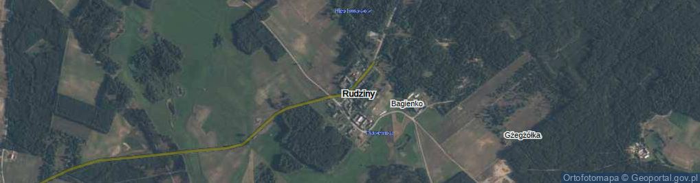 Zdjęcie satelitarne Rudziny ul.