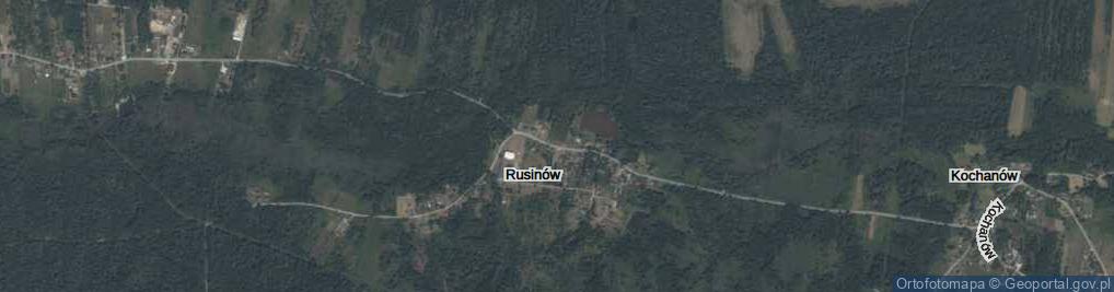 Zdjęcie satelitarne Rusinów ul.