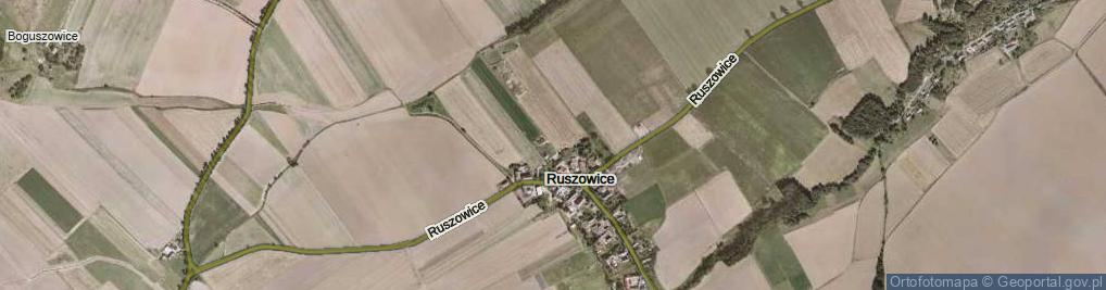 Zdjęcie satelitarne Ruszowice ul.