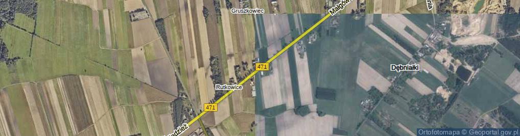 Zdjęcie satelitarne Rutkowice ul.