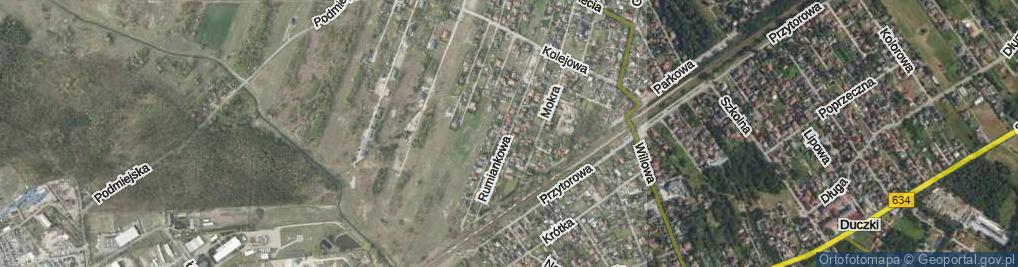 Zdjęcie satelitarne Rumiankowa ul.