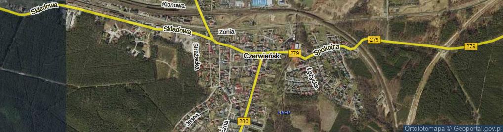 Zdjęcie satelitarne Rycerska ul.