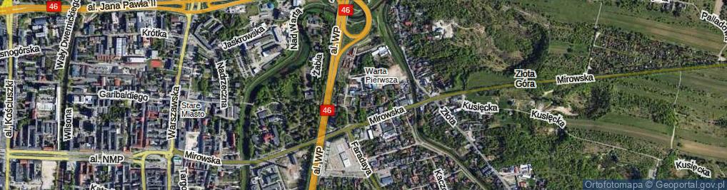 Zdjęcie satelitarne Rybna ul.