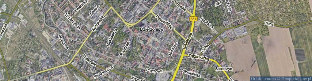 Zdjęcie satelitarne Rynek ul.