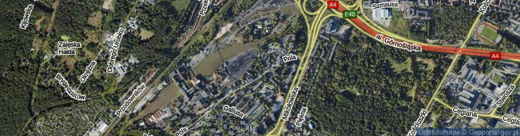 Zdjęcie satelitarne Rycerska ul.