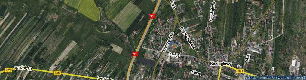 Zdjęcie satelitarne Rycerska ul.