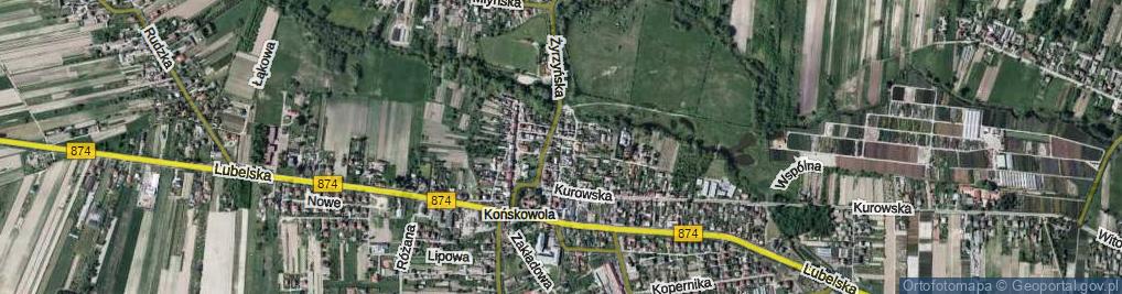 Zdjęcie satelitarne Rybna ul.