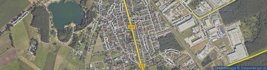 Zdjęcie satelitarne Rynek Zaborowski ul.