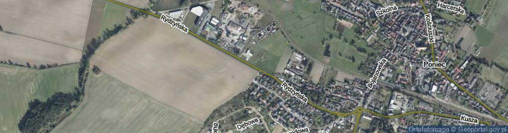 Zdjęcie satelitarne Rydzyńska ul.