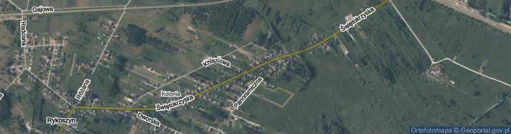 Zdjęcie satelitarne Rykoszyn ul.