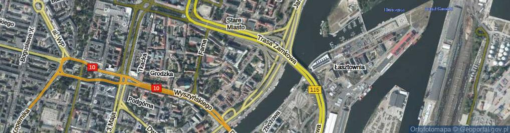 Zdjęcie satelitarne Rybaki ul.