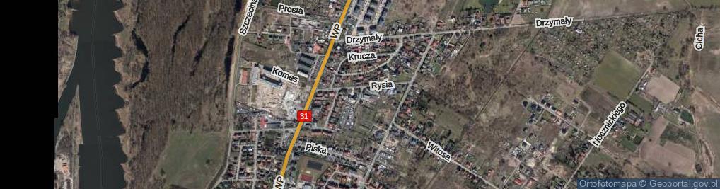Zdjęcie satelitarne Rysia ul.