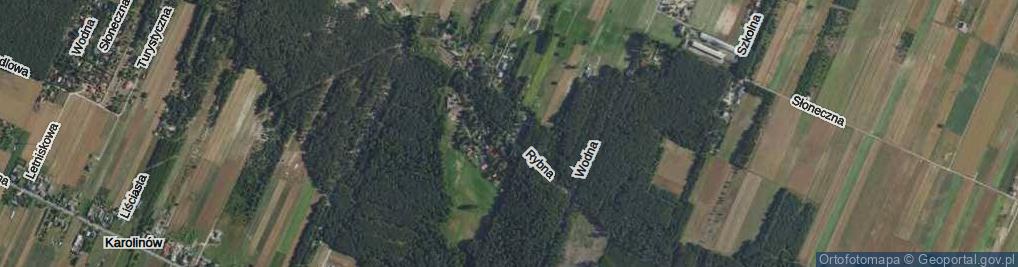 Zdjęcie satelitarne Rybna ul.