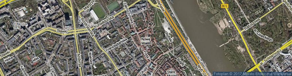 Zdjęcie satelitarne Rynek Nowego Miasta ul.