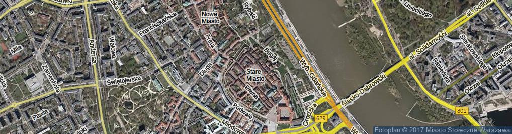 Zdjęcie satelitarne Rynek Starego Miasta ul.