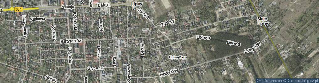 Zdjęcie satelitarne Rycerska ul.