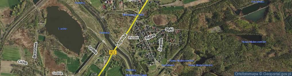 Zdjęcie satelitarne Rybna ul.