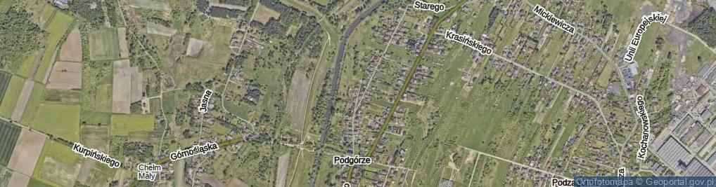 Zdjęcie satelitarne Rzeczna ul.