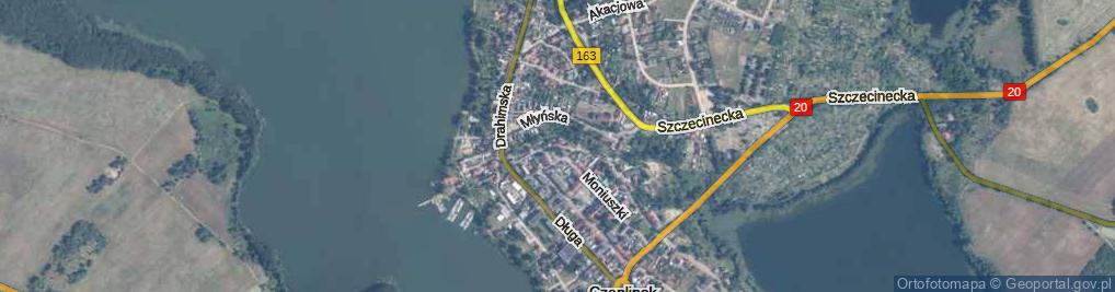 Zdjęcie satelitarne Rzeczna ul.