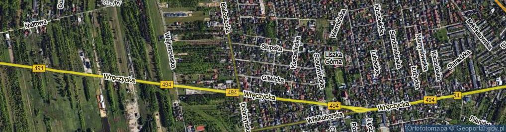 Zdjęcie satelitarne Rzeszowska ul.
