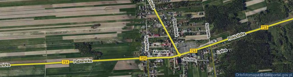 Zdjęcie satelitarne Rządowa ul.