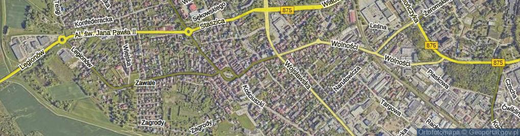 Zdjęcie satelitarne Rzemieślnicza ul.
