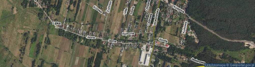 Zdjęcie satelitarne Rzeczna ul.