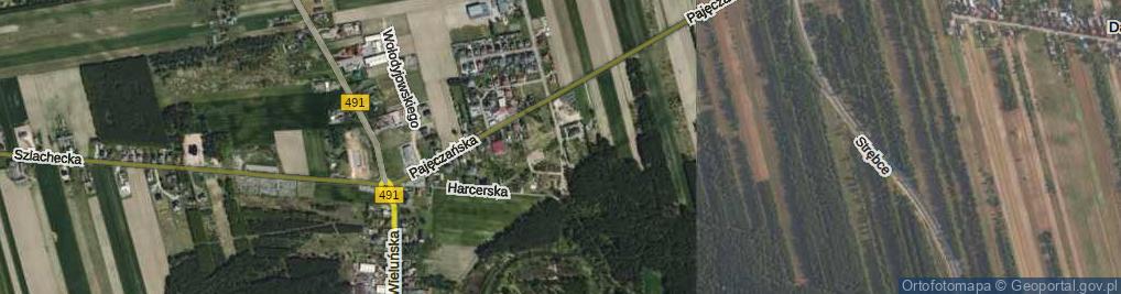 Zdjęcie satelitarne Rzeczna ul.