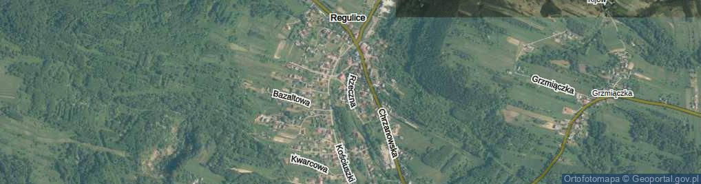 Zdjęcie satelitarne Rzeczna ul.