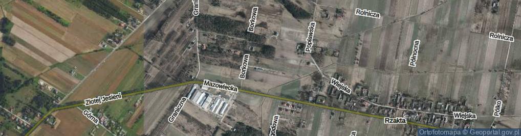 Zdjęcie satelitarne Rzakta ul.