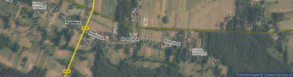 Zdjęcie satelitarne Rzeczyca ul.