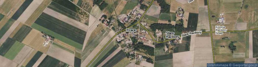 Zdjęcie satelitarne Rzące ul.