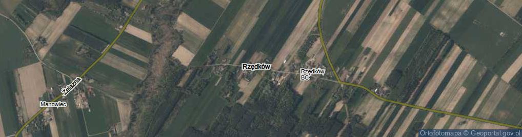 Zdjęcie satelitarne Rzędków ul.