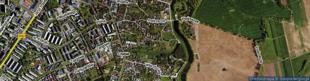 Zdjęcie satelitarne Rzeczna ul.