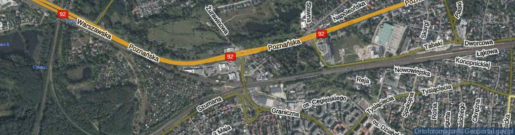 Zdjęcie satelitarne Rzemieślnicza ul.