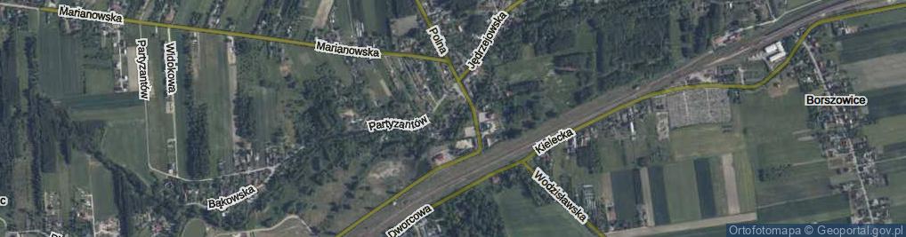 Zdjęcie satelitarne Rzeczna ul.