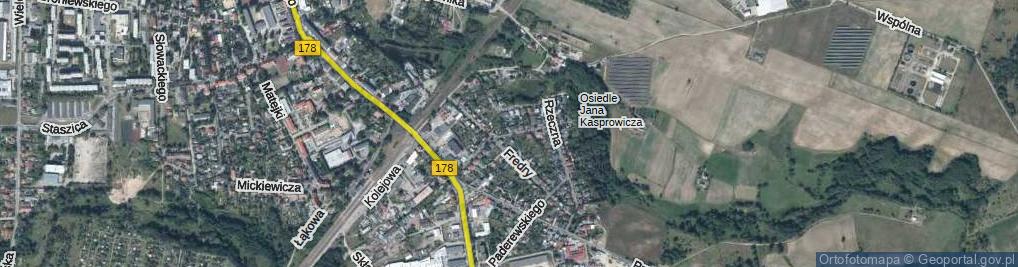 Zdjęcie satelitarne Rzeczna ul.