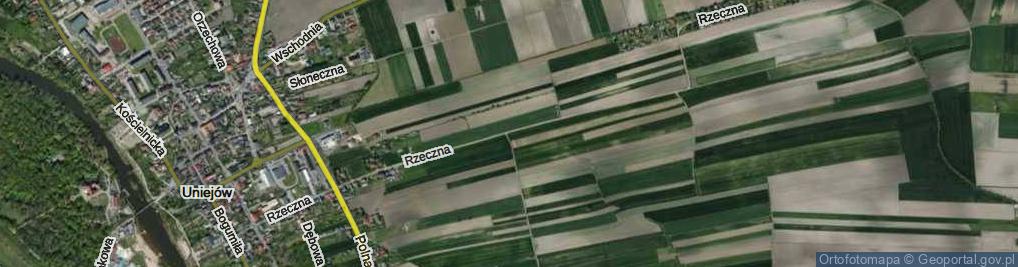 Zdjęcie satelitarne Rzeczna ul.