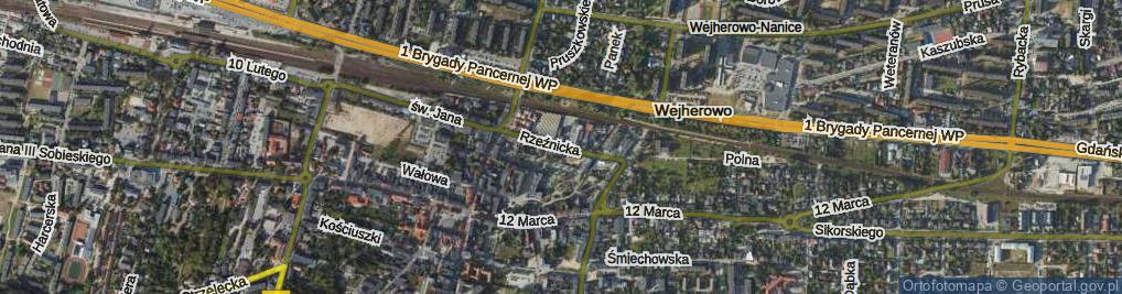 Zdjęcie satelitarne Rzeźnicka ul.